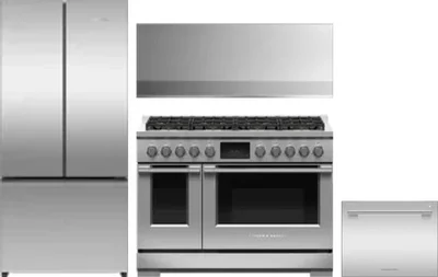 4 Piece Package Includes Refrigerator, Range, Hood And Dishwasher